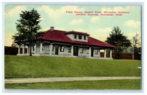 1914 Worcester Academy, Athletic Grounds, Worcester Massachusetts MA Postcard 