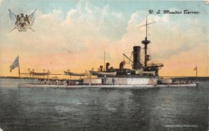 G92/ Ship Postcard 1909 U.S. Navy Monitor Terror Patriotic