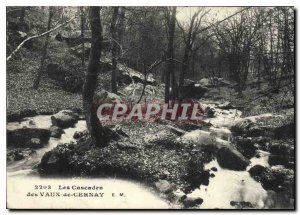 Old Postcard The Cascades Vaux Cernay