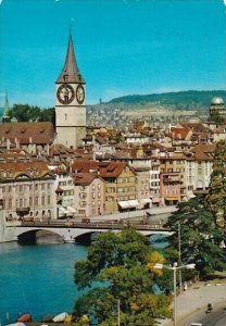 Switzerland Zurich St Peter Kirche