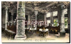 Old Postcard Aix Les Bains Full Circle reading room and Correspondence