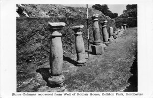 lot388 Dorchester Stone columns Well Roman House Colliton park