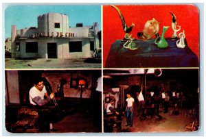 1965 Cristales De Chihuahua Factory El Paso or Juarez Mexico Multiview Postcard