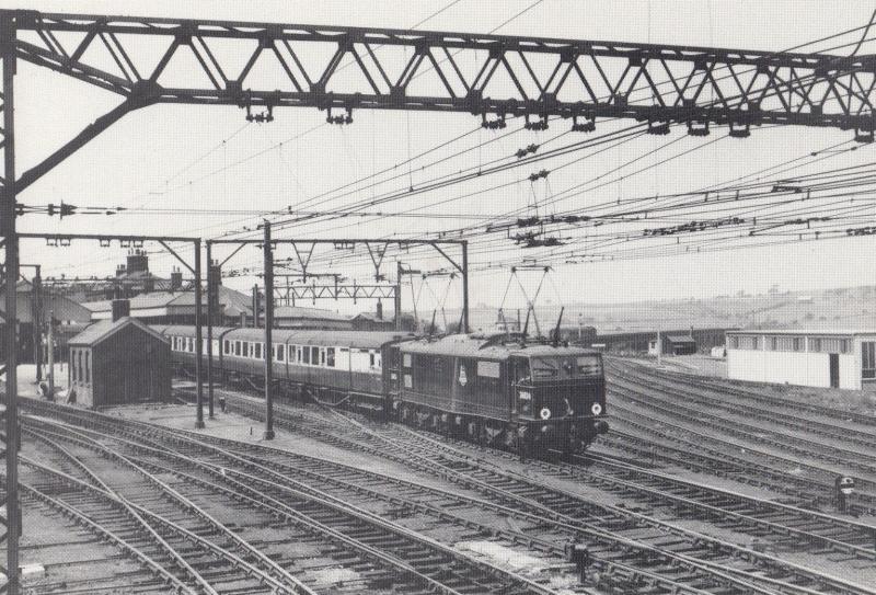 26024 Train in 1955 From Manchester To Bury St Edmunds Penistone Railway Post...