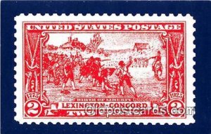 Birth of Liberty Lexington, Concord Stamp Unused 