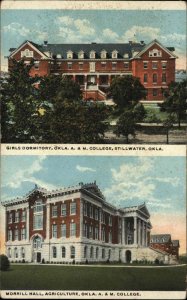 Stillwater Oklahoma OK A&M College Agriculture Girls Dorm Vintage Postcard