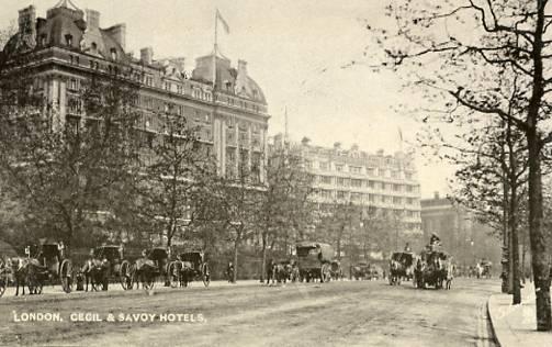 UK - England, London, Cecil & Savoy Hotels  *RPPC