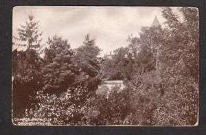 ME Vintage Campus path Univ University of Maine ORONO Postcard Carte Postale