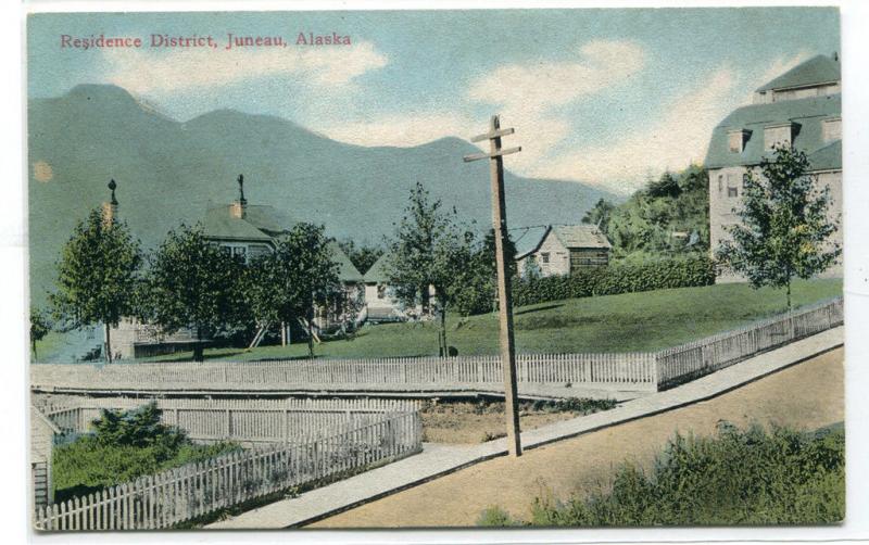 Residence Section Juneau Alaska 1910c postcard