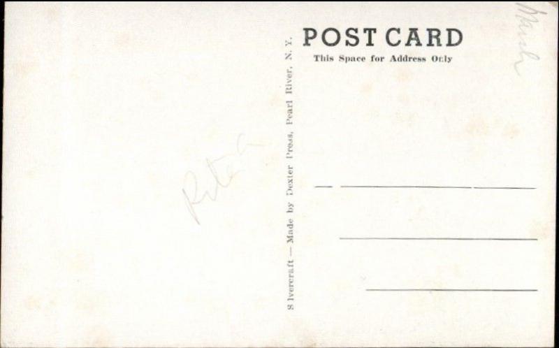 Owego NY Fire Station c1940 Unused Postcard