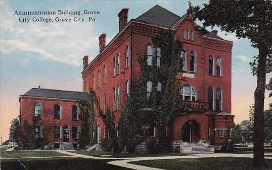 Pennsylvania Grove City Adiministration Building Grove College 1915