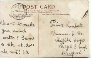 Genealogy Postcard - Lambert - Sheffield Corps St J.A.B. Camp - Blackpool 3407A