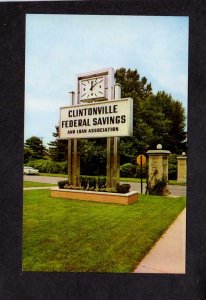 OH Art Glo Glow Sign Co Columbus Ohio Postcard Clintonville Bank WI Wisconsin
