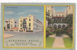 Florida West Palm Beach The Alhambra Hotel 1941 Curteich