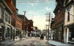 Gloucester MA Main St. East c1910 Postcard