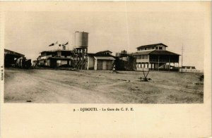 CPA AK Djibouti- La Gare du C.F.E. SOMALIA (831318)