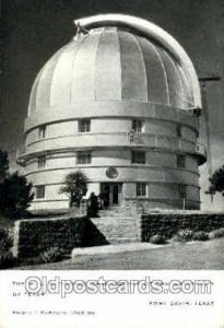 The W. J. McDonald Observatory of the University of Texas, USA Space Unused 