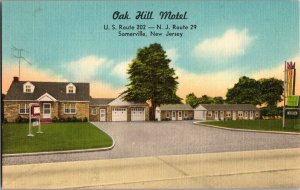 Oak Hill Motel, Somerville NJ Vintage Postcard N43