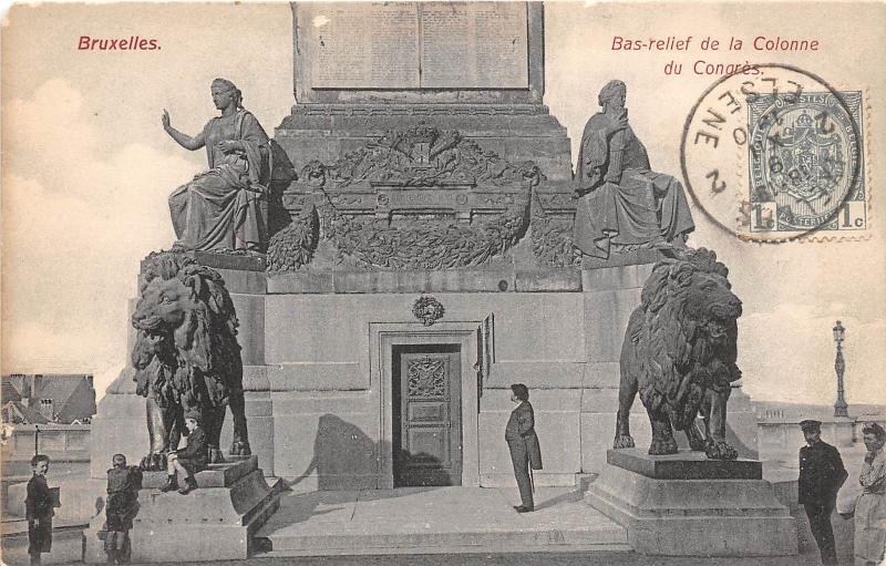 BF34793 bas relief de la colonne bruxelles  belgium   front/back scan