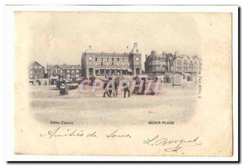 Berck Beach Old Postcard