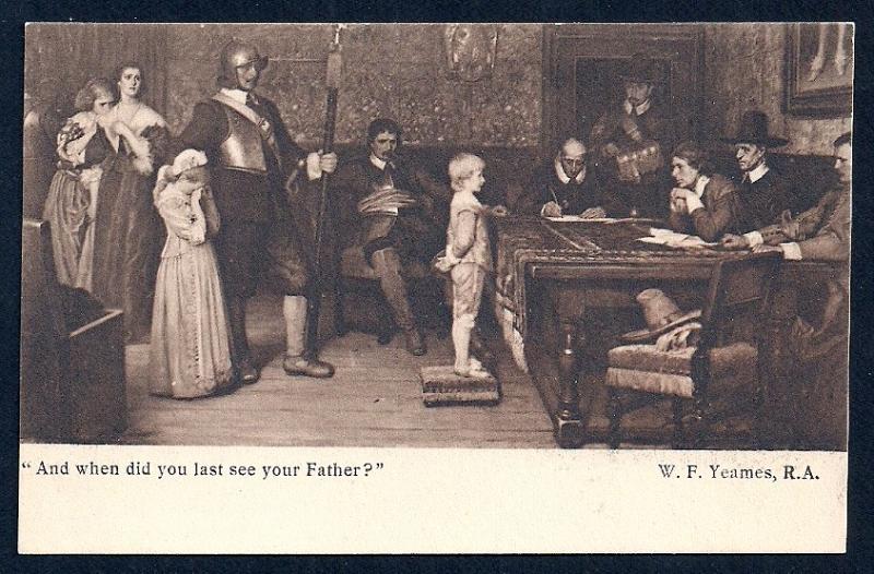 When did you see Father? by Yeames art unused c1910