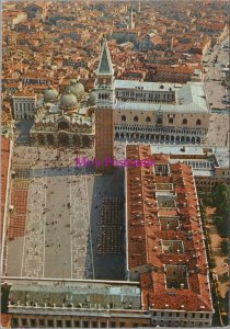 Italy Postcard - Venice, Venezia, Aerial View of St Marcus Square RR20794