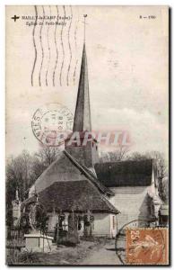 Old Postcard Mailly Church Camp small Mailly