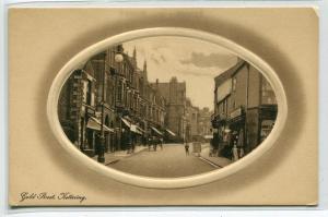 Gold Street Kettering Northamptonshire England UK 1910c postcard