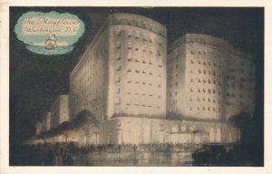 Mayflower Hotel, Washington, DC - Night View - pm 1939 - WB