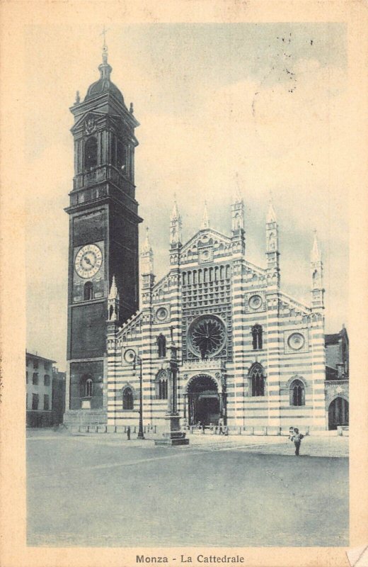 A133 Italy 1912 Monza Cathedral Cattedrale vintage postcard