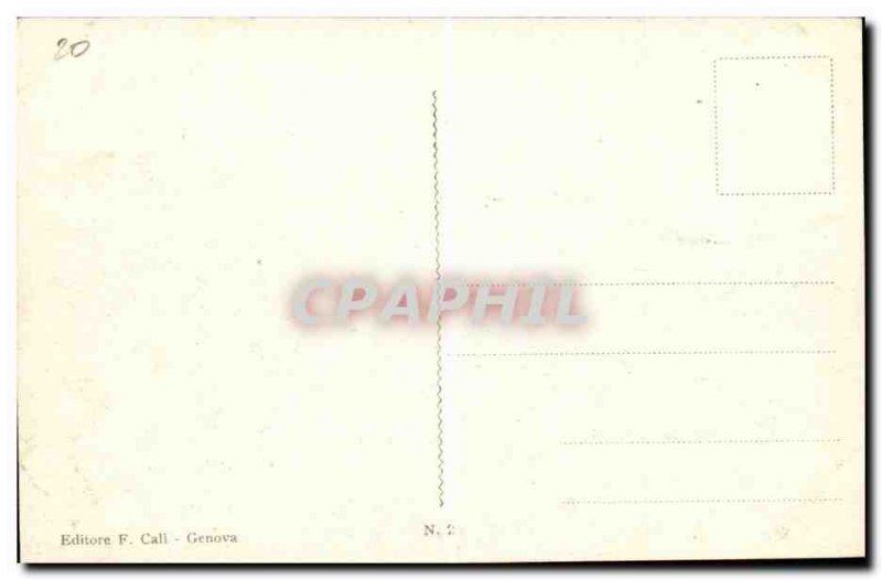 Old Postcard Italy Italia Genova Piazza de Ferrari