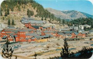 1950s Mullan Idaho Morning Mine Highway 10 Ross Hall Dexter postcard 6925