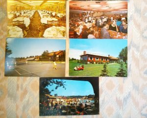 NY Grossinger's Hotel Catskills POSTCARDS**9 Different Scenes/Cards **UNUSED