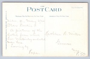 J99/ Poland Ohio Postcard c1910 Old Tavern McKinley Enlisted 347