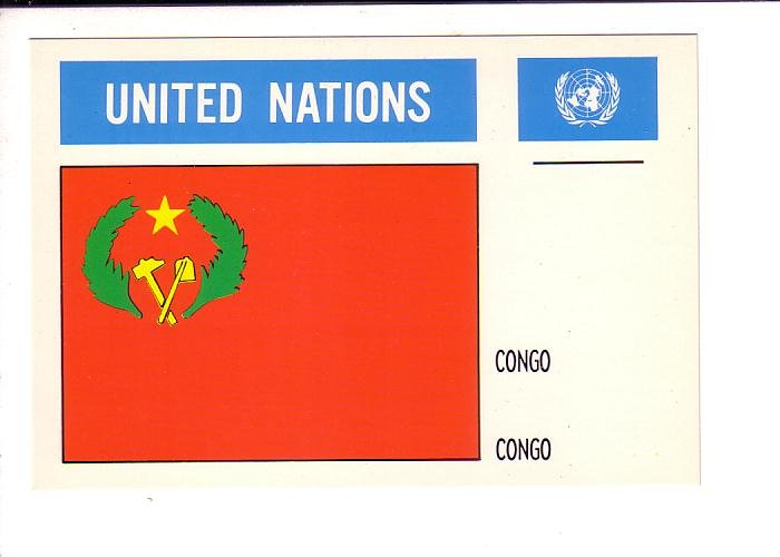 Congo, Flag, United Nations. Pre 1991