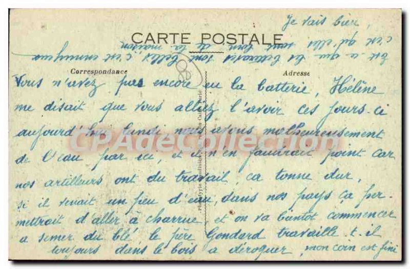 Postcard Old English Franco offensive of the Somme