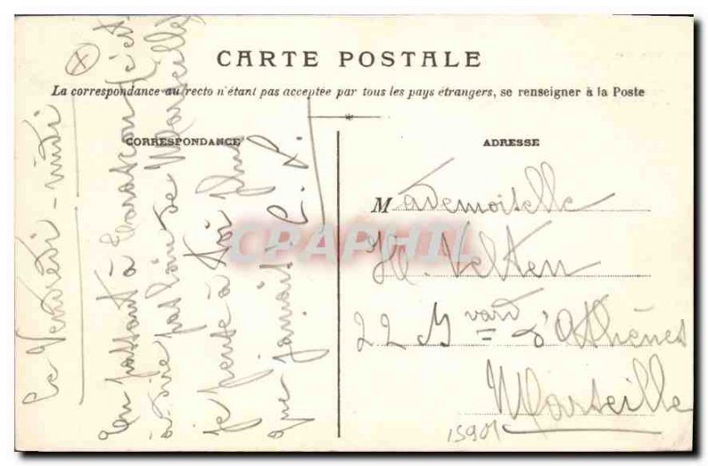 Old Postcard said Chateau du Roi Rene (rating of Vile) whose construction beg...