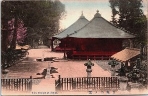 Japan Two Temple at Nikko Coloured Postcard C073