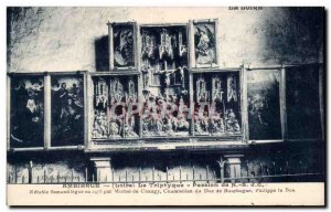 Postcard Old Ambierle The triptych Passion of Our Lord Jesus Christ Reable Fl...