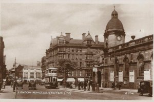 Leicestershire Postcard - London Road, Leicester    RS23933