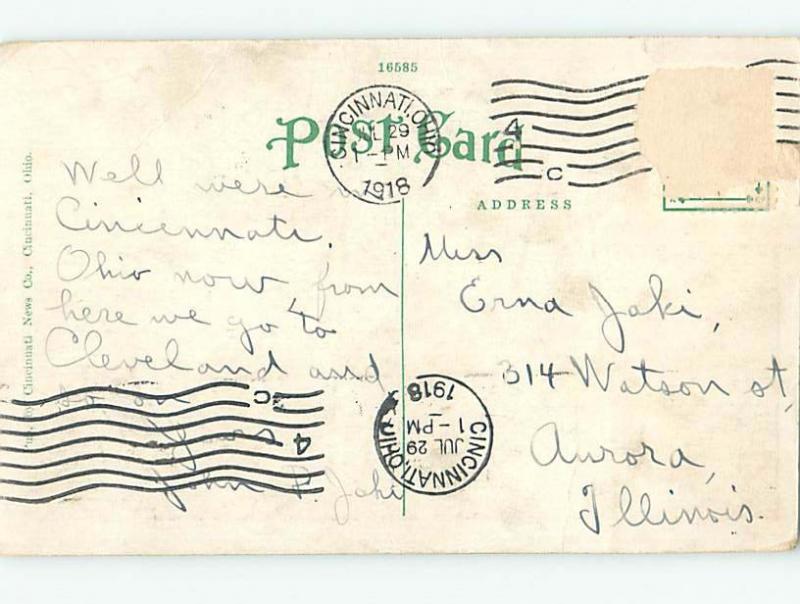 W-Border PARK SCENE Cincinnati Ohio OH hk7569