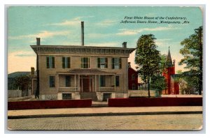 First White House of the Confederacy Montgomery Alabama AL DB Postcard O20