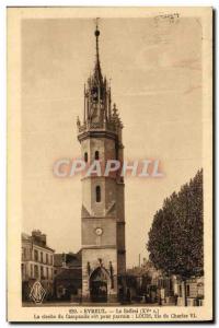 Old Postcard Evreux The Belfry