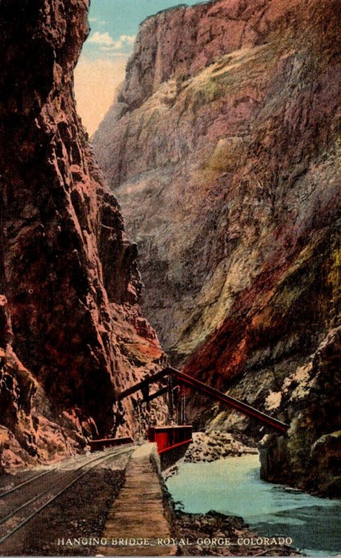 Colorado Royal Gorge Hanging Bridge Curteich