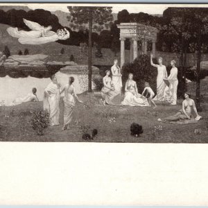 c1910s Chicago, ILL Art Institute Utopia Sacred Grove Puvis de Chavannes PC A201