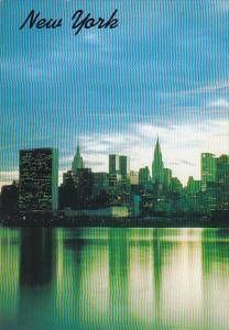 United Nations and New York City Skyline At Night