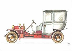 B99401 nag ac 1 stadtcoupe 1906 germany oldtimer car voiture