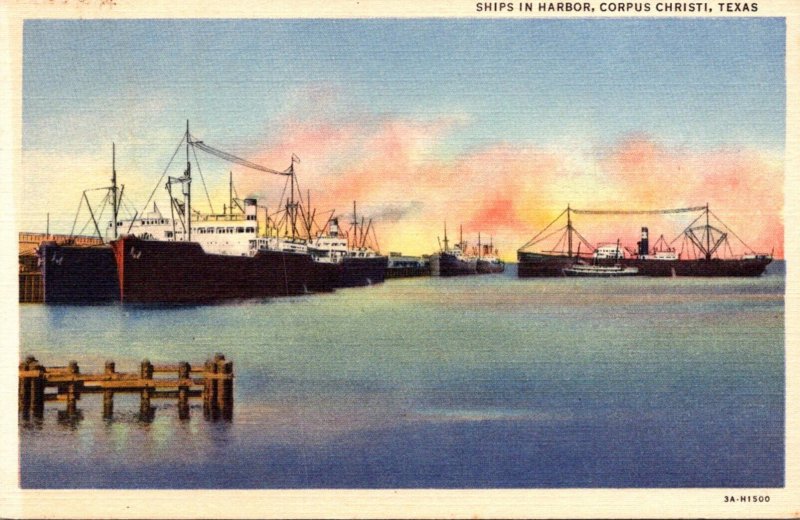 Texas Corpus Christi Ships In The Harbor