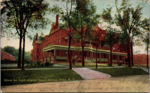 Postcard NY Utica Home for Aged Couples