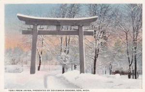 Torii Traditional Japanese Archway - Sault Ste Marie MI Michigan - pm 1917